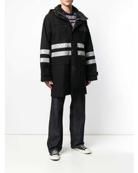 schwarzer und weißer Parka von Junya Watanabe MAN