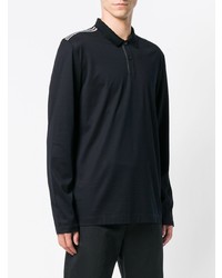 schwarzer und weißer Polo Pullover von BOSS HUGO BOSS