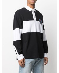 schwarzer und weißer Polo Pullover von Moschino