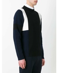 schwarzer und weißer Pullover mit einem Rundhalsausschnitt von Marni