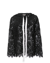 schwarzer und weißer Pullover mit einer Kapuze von dorothee schumacher