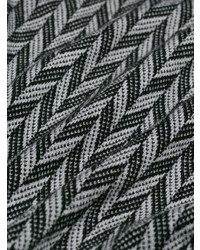 schwarzer und weißer Rollkragenpullover mit geometrischem Muster von Givenchy