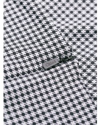 schwarzer und weißer Rollkragenpullover mit Hahnentritt-Muster von Chloé