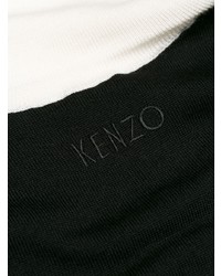 schwarzer und weißer Rollkragenpullover von Kenzo