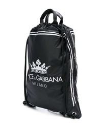 schwarzer und weißer Rucksack von Dolce & Gabbana