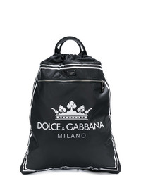 schwarzer und weißer Rucksack von Dolce & Gabbana