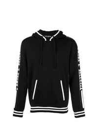 schwarzer und weißer Strick Pullover mit einem Kapuze von Dolce & Gabbana