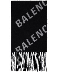 schwarzer und weißer Strick Schal von Balenciaga
