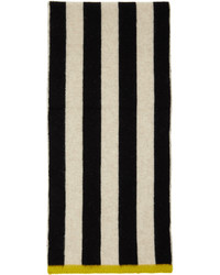 schwarzer und weißer Strick Schal von Paul Smith