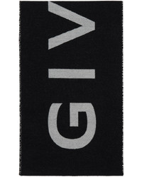 schwarzer und weißer Strick Schal von Givenchy