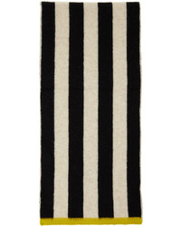 schwarzer und weißer Strick Schal von Paul Smith