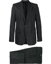 schwarzer und weißer vertikal gestreifter Anzug von Givenchy