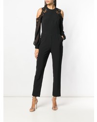 schwarzer verzierter Jumpsuit von Ermanno Ermanno