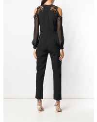 schwarzer verzierter Jumpsuit von Ermanno Ermanno