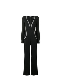 schwarzer verzierter Jumpsuit von Philipp Plein