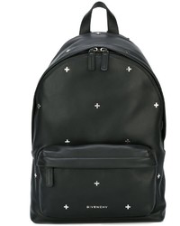 schwarzer verzierter Leder Rucksack von Givenchy