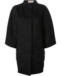 schwarzer verzierter Mantel von Emilio Pucci