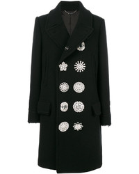 schwarzer verzierter Mantel von Givenchy