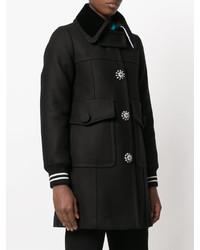 schwarzer verzierter Mantel von No.21