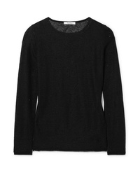 schwarzer verzierter Pullover mit einem Rundhalsausschnitt von Max Mara
