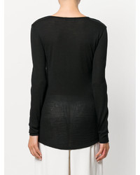 schwarzer verzierter Pullover von Balmain