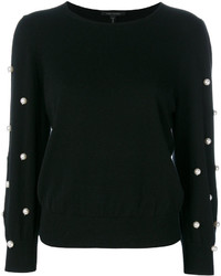 schwarzer verzierter Pullover von Marc Jacobs