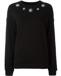 schwarzer verzierter Pullover von Versus