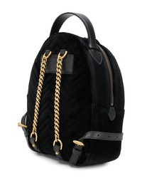 schwarzer verzierter Rucksack von Gucci