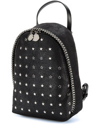 schwarzer verzierter Rucksack von Stella McCartney