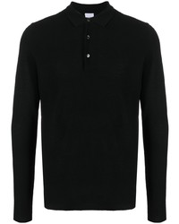 schwarzer Wollpolo pullover von Aspesi