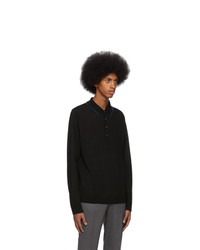 schwarzer Wollpolo pullover von Ps By Paul Smith