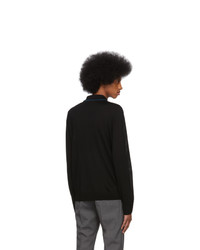 schwarzer Wollpolo pullover von Ps By Paul Smith