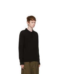 schwarzer Wollpolo pullover von A-Cold-Wall*