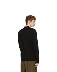 schwarzer Wollpolo pullover von A-Cold-Wall*