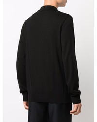 schwarzer Wollpolo pullover von A-Cold-Wall*