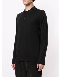 schwarzer Wollpolo pullover von Transit