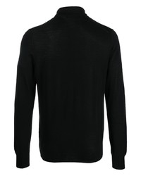 schwarzer Wollpolo pullover von Lardini
