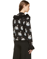 schwarzer Wollpullover von Stella McCartney