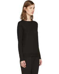 schwarzer Wollpullover von Stella McCartney