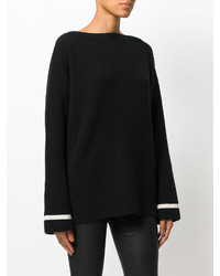 schwarzer Wollpullover von Haider Ackermann