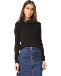 schwarzer Wollpullover von Club Monaco