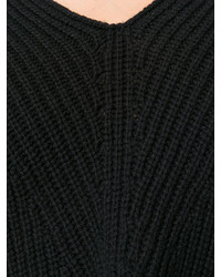 schwarzer Wollpullover von Forte Forte