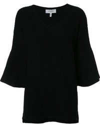 schwarzer Wollpullover von Derek Lam 10 Crosby