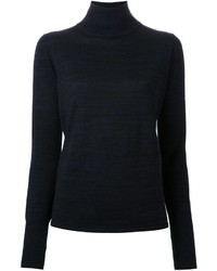 schwarzer Wollpullover von Dion Lee