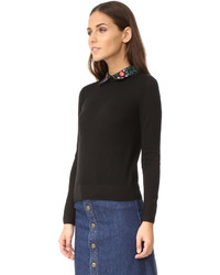 schwarzer Wollpullover von Club Monaco