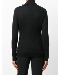 schwarzer Wollpullover von PIERRE BALMAIN