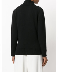 schwarzer Wollpullover von Lanvin