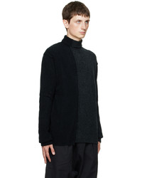 schwarzer Wollrollkragenpullover von Isabel Benenato