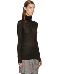 schwarzer Wollrollkragenpullover von Isabel Marant