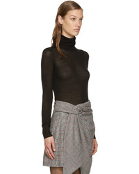 schwarzer Wollrollkragenpullover von Isabel Marant